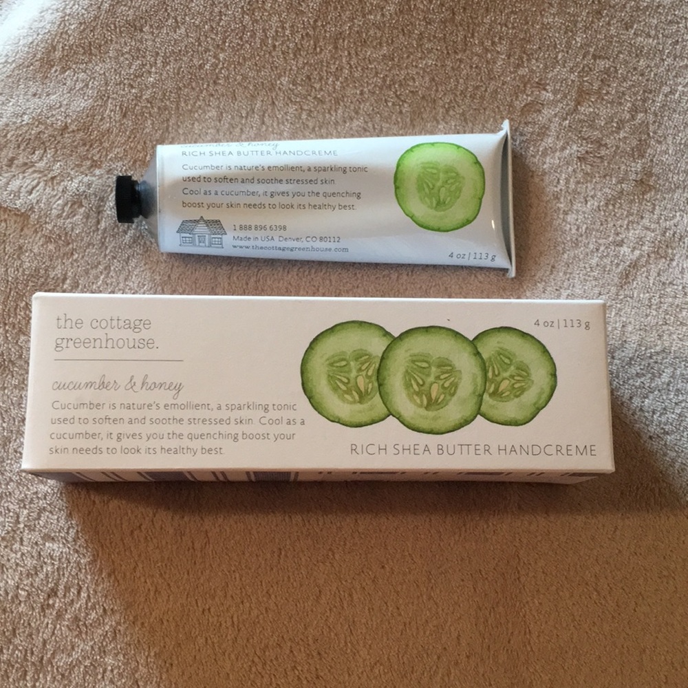 TheCottageGreenhouse CucumberHoney Shea Handcream